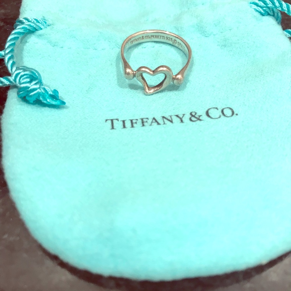 Tiffany Elsa Peretti Open heart ring